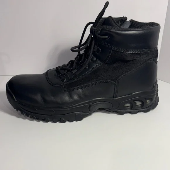 Black Men's Tactical Lace-Up Boots - Picture 6 of 9